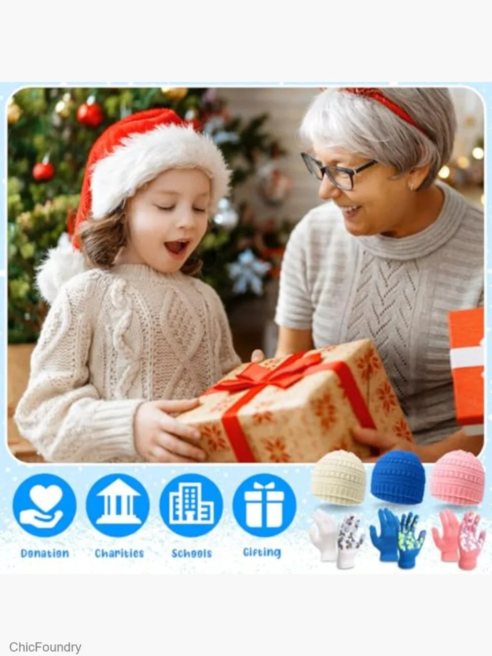 Kids Winter Hat and Gloves Set 20pc Stretchy Warm Beanie Gloves for Boys Girls